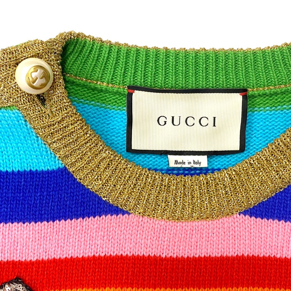 SOLD Authentic Gucci Guccify Cat Sweater size M - Picture 4 of 8